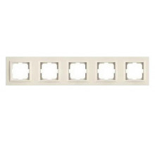Рамка на 5 постов Mono Electric Larissa слоновая кость 103-010100-164