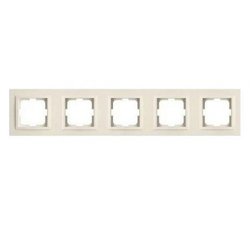 Рамка на 5 постов Mono Electric Larissa слоновая кость 103-010100-164