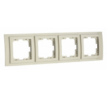 Рамка на 4 поста Mono Electric Larissa крем 103-171700-163