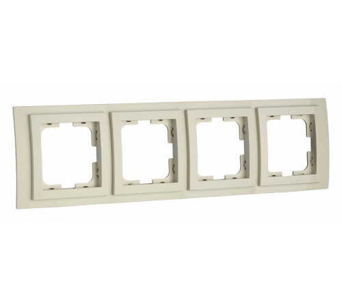 Рамка на 4 поста Mono Electric Larissa крем 103-171700-163