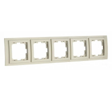 Рамка на 5 постов Mono Electric Larissa крем 103-171700-164