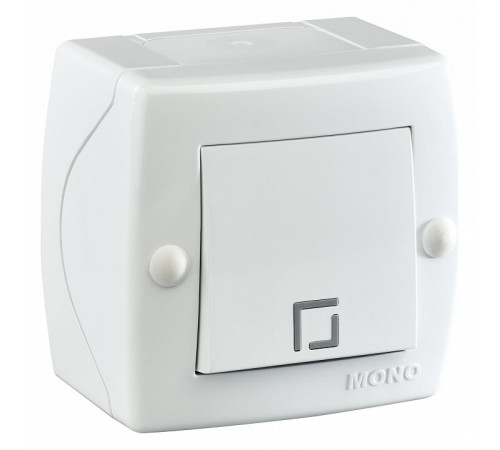 Выключатель одноклавишный Mono Electric Octans IP20 10А 250В белый 104-010101-100 Выключатель одноклавишный Mono Electric Octans IP20 10А 250В белый 104-010101-100