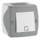 Выключатель одноклавишный Mono Electric Octans IP20 10А 250В бело-серый 104-020001-100