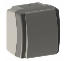 Выключатель одноклавишный Mono Electric Octans IP54 10А 250В бело-серый 154-020001-100