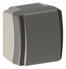 Выключатель одноклавишный Mono Electric Octans IP54 10А 250В бело-серый 154-020001-100