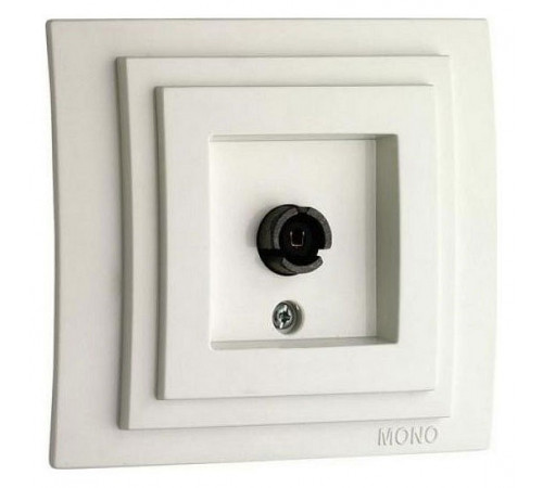 Розетка TV проходная Mono Electric Despina-Larissa слоновая кость 500-000105-137 Розетка TV проходная Mono Electric Despina-Larissa слоновая кость 500-000105-137