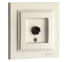 Розетка TV концевая с экраном Mono Electric Despina-Larissa слоновая кость 500-000105-138