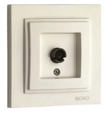 Розетка TV концевая с экраном Mono Electric Despina-Larissa слоновая кость 500-000105-138