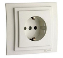 Розетка с заземлением Mono Electric Despina-Larissa 16А 250В слоновая кость 500-000121-117