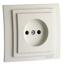 Розетка без земли Mono Electric Despina-Larissa 16А 250В слоновая кость 500-000122-116