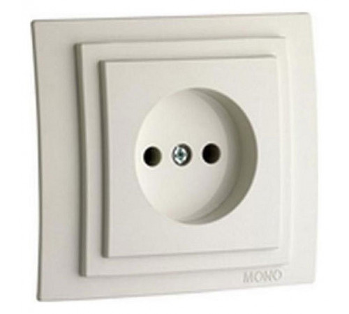 Розетка без земли Mono Electric Despina-Larissa 16А 250В слоновая кость 500-000122-116