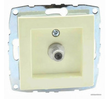 Розетка TV концевая с экраном Mono Electric Despina-Larissa крем 500-001705-138