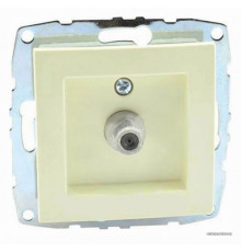 Розетка TV концевая с экраном Mono Electric Despina-Larissa крем 500-001705-138