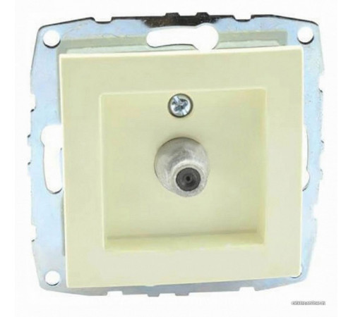 Розетка TV концевая с экраном Mono Electric Despina-Larissa крем 500-001705-138 Розетка TV концевая с экраном Mono Electric Despina-Larissa крем 500-001705-138