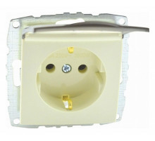 Розетка с заземлением с крышкой Mono Electric Despina-Larissa 16А 250В крем 500-001721-118
