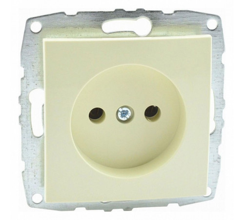 Розетка без земли Mono Electric Despina-Larissa 16А 250В крем 500-001722-116 Розетка без земли Mono Electric Despina-Larissa 16А 250В крем 500-001722-116