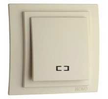 Выключатель одноклавишный с подсветкой Mono Electric Despina-Larissa 10А 250В крем 500-001725-101