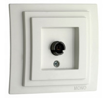 Розетка TV проходная Mono Electric Despina-Larissa белый 500-001905-137