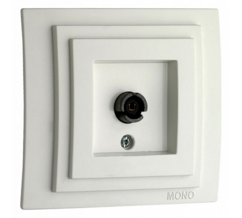Розетка TV проходная Mono Electric Despina-Larissa белый 500-001905-137 Розетка TV проходная Mono Electric Despina-Larissa белый 500-001905-137