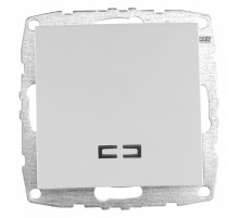 Выключатель одноклавишный с подсветкой Mono Electric Despina-Larissa 10А 250В белый 500-001925-101