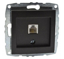 Розетка телефонная Rj45 Cat3 Mono Electric Despina-Larissa графит 500-002025-124