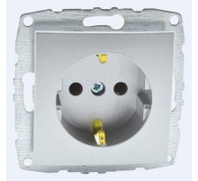 Розетка с заземлением Mono Electric Despina-Larissa 16А 250В серебро 500-002121-117