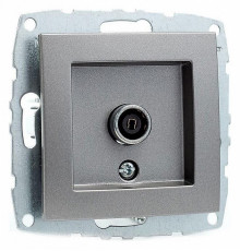 Розетка TV концевая с экраном Mono Electric Despina-Larissa антрацит 500-002405-138