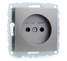 Розетка без земли Mono Electric Despina-Larissa 16А 250В антрацит 500-002422-116