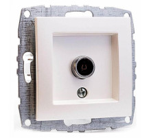 Розетка TV концевая с экраном Mono Electric Despina-Larissa жемчуг 500-002505-138