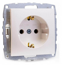 Розетка с заземлением Mono Electric Despina-Larissa 16А 250В жемчуг 500-002521-117