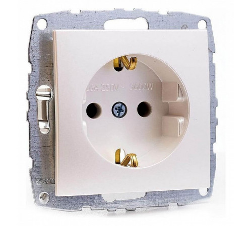 Розетка с заземлением Mono Electric Despina-Larissa 16А 250В жемчуг 500-002521-117 Розетка с заземлением Mono Electric Despina-Larissa 16А 250В жемчуг 500-002521-117