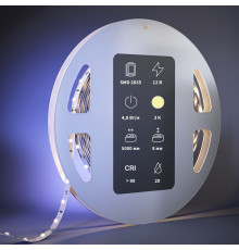 Светодиодная лента Maytoni Led Strip 12В 2835 4,8Вт/м 3000К 5м IP20 201002