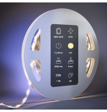 Светодиодная лента Maytoni Led Strip 24В 2835 7,2Вт/м 3000К 5м IP65 201027