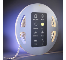 Светодиодная лента Maytoni Led Strip 12В 2835 9,6Вт/м 3000К 5м IP20 201031