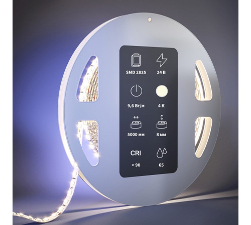 Светодиодная лента Maytoni Led Strip 24В 2835 9,6Вт/м 4000К 5м IP65 201043 Светодиодная лента Maytoni Led Strip 24В 2835 9,6Вт/м 4000К 5м IP65 201043