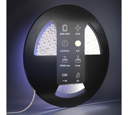 Светодиодная лента Maytoni Led Strip 24В 2835 9,6Вт/м 4000К 50м IP20 201048 Светодиодная лента Maytoni Led Strip 24В 2835 9,6Вт/м 4000К 50м IP20 201048