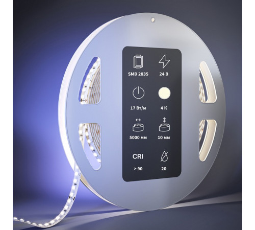 Светодиодная лента Maytoni Led Strip 24В 2835 17Вт/м 4000К 5м IP20 201059 Светодиодная лента Maytoni Led Strip 24В 2835 17Вт/м 4000К 5м IP20 201059
