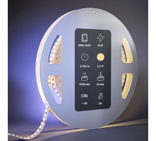 Светодиодная лента Maytoni Led Strip 24В 2835 17Вт/м 2700К 5м IP20 201090 Светодиодная лента Maytoni Led Strip 24В 2835 17Вт/м 2700К 5м IP20 201090