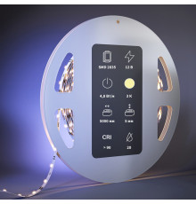 Светодиодная лента Maytoni Led Strip 12В 2835 4,8Вт/м 3000К 5м IP20 201103