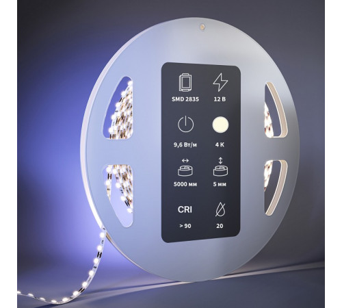 Светодиодная лента Maytoni Led Strip 12В 2835 9,6Вт/м 4000К 5м IP20 201107 Светодиодная лента Maytoni Led Strip 12В 2835 9,6Вт/м 4000К 5м IP20 201107
