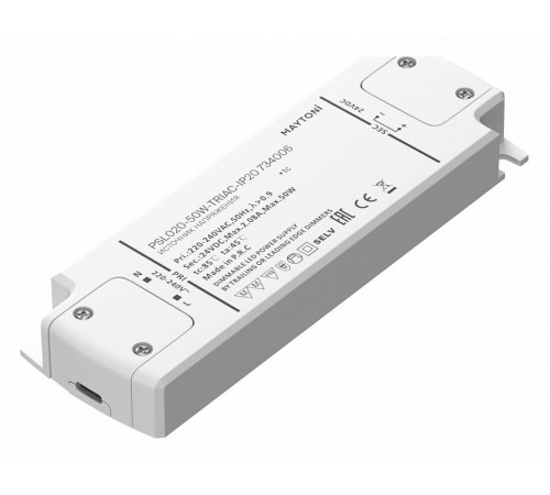 Источник напряжения Maytoni Triac 50Вт DC24В IP20 734006 Источник напряжения Maytoni Triac 50Вт DC24В IP20 734006