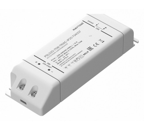 Источник напряжения Maytoni Triac 75Вт DC24В IP20 734007 Источник напряжения Maytoni Triac 75Вт DC24В IP20 734007