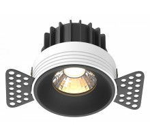 Встраиваемый светильник Maytoni Technical Downlight Round DL058-12W3K-TRS-B