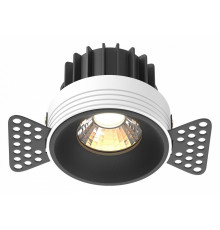 Встраиваемый светильник Maytoni Technical Downlight Round DL058-12W3K-TRS-B