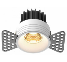 Встраиваемый светильник Maytoni Round DL058-7W2.7K-TRS-W