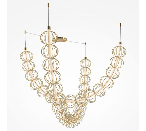 Подвесная люстра Maytoni Golden Cage MOD216PL-L55G3K