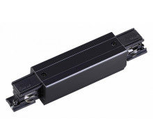 Коннектор прямой Novotech track black 3phase 135051