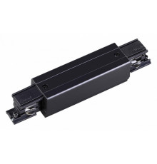 Коннектор прямой Novotech track black 3phase 135051