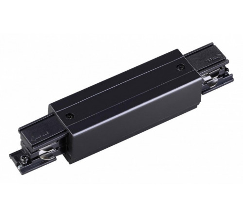 Коннектор прямой Novotech track black 3phase 135051