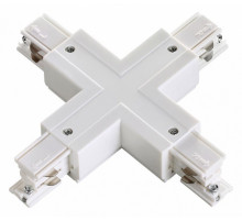 Коннектор X-образный Novotech track white 3phase 135052